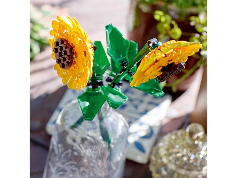 2 Sonnenblumen mit verstellbaren Stielen
