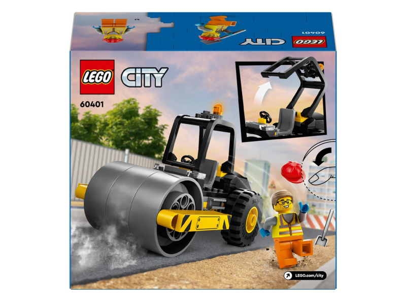 LEGO® City 60401 Straßenwalze – Bauspaß auf der Baustelle