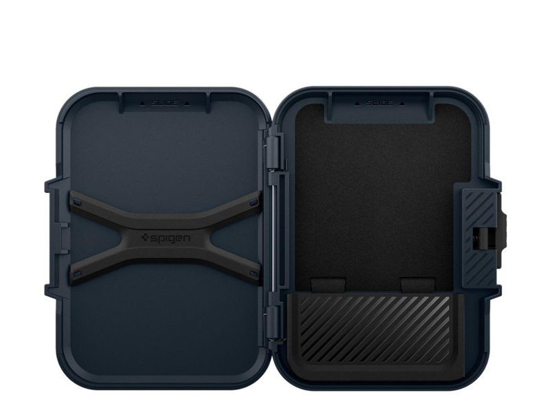 Spigen Lock Fit Magsafe Universal Magnetischer Kartenhalter Metall Slate