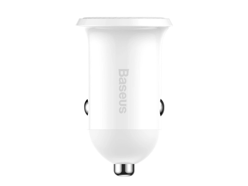 Baseus Grain Pro Auto-Ladegerät (Dual USB 4,8A) Weiß