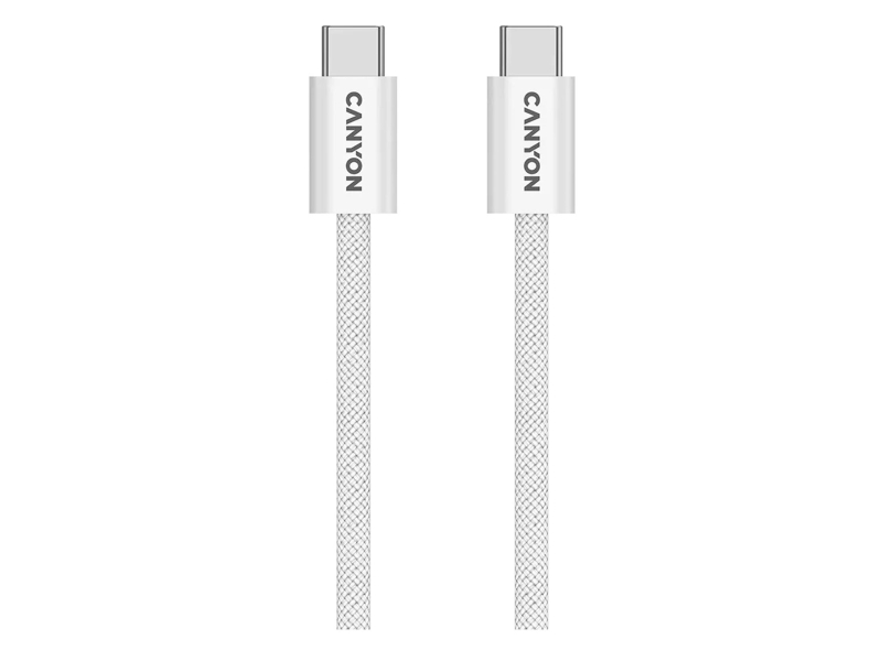 CANYON Kabel OnWire 60MG C-C 60W Magnes in Gewebe 1m Weiß