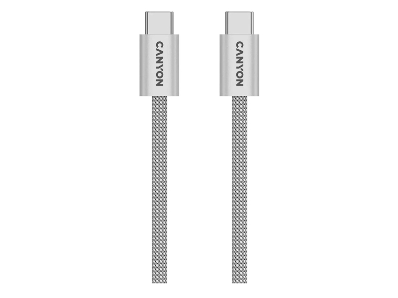 CANYON Kabel OnWire 60MG C-C 60W Magnet im Gewebe 1m Grau