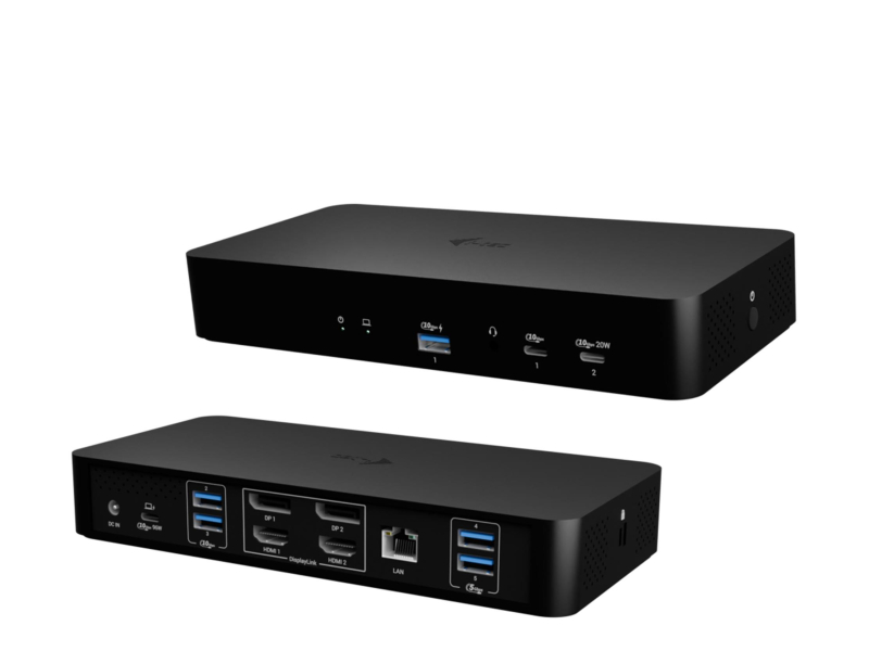 i-tec Universal Intelligent Dual Display Dock Power Delivery 100W