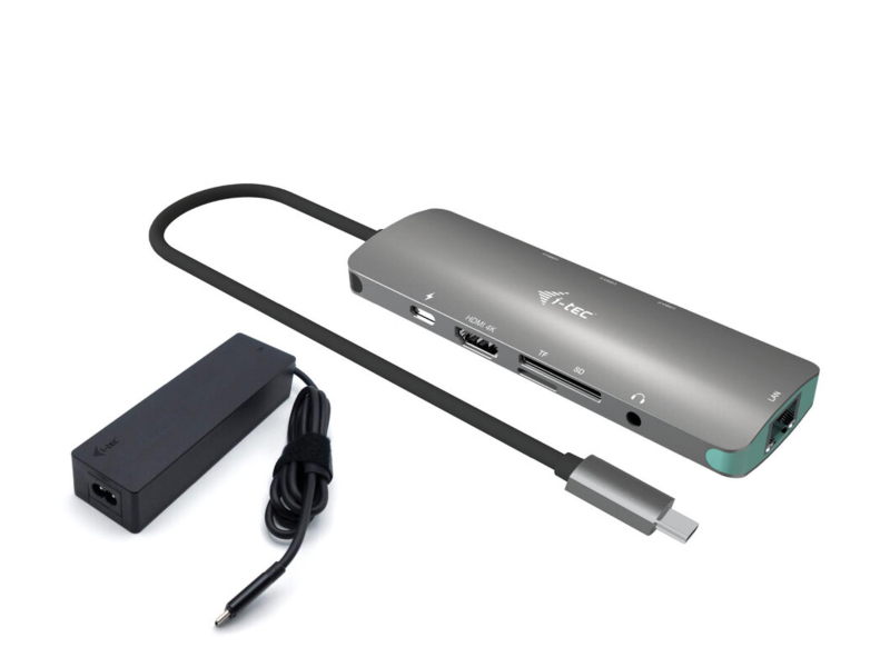 i-tec USB-C Metal Nano Dock 1x HDMI 4K LAN PD 100W + Charger 100W