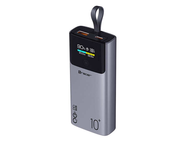 Tracer Powerbank Comet 10000mAh Bildschirm PD+QC