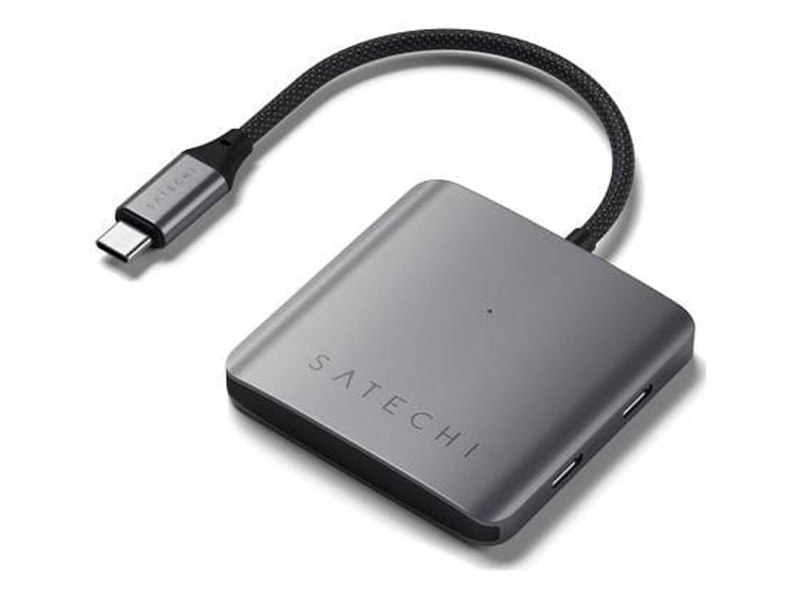 Satechi Aluminium USB-C Hub (4x USB-C 10Gbps, inklusive 1x 100W PD