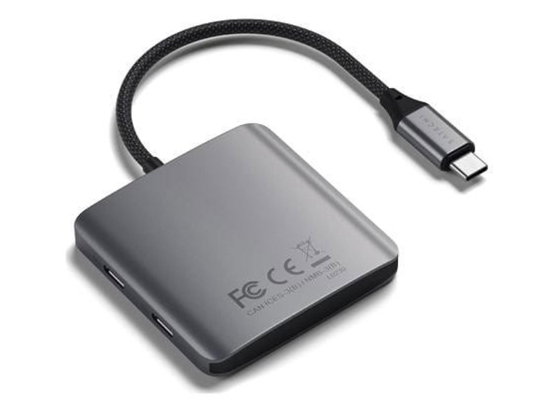 Satechi Aluminium USB-C Hub (4x USB-C 10Gbps, inklusive 1x 100W PD