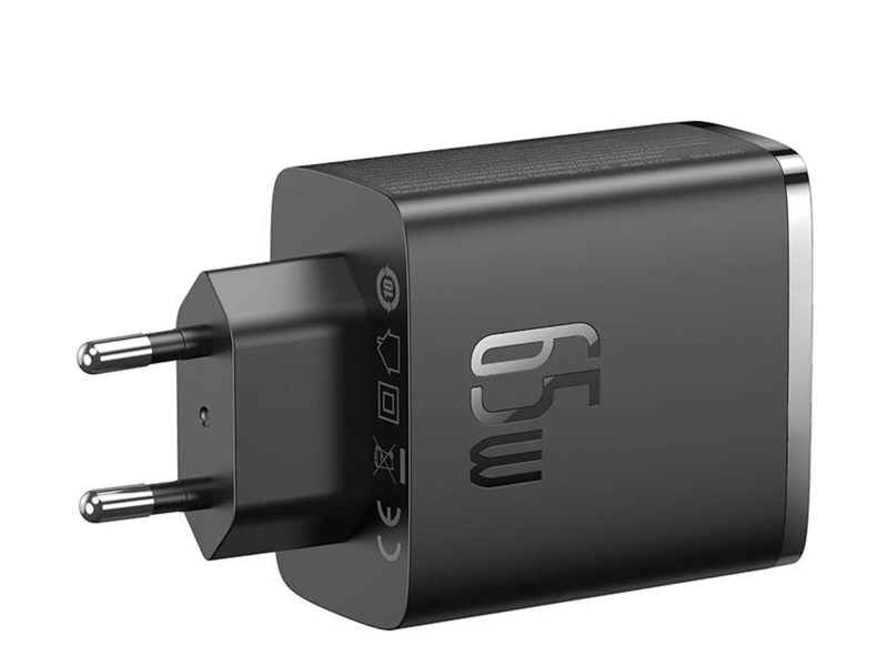 Baseus OS-Cube Pro Schneller Ladegerät 2C+U 65W EU Schwarz