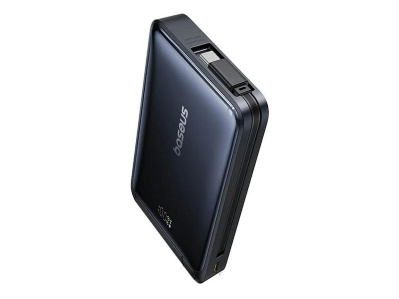 Baseus Nomos Qi2 Magnetischer Powerbank 10000mAh 45W Schwarz