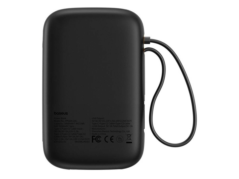 Baseus QPow2 PowerBank 10000mAh 30W Schwarz