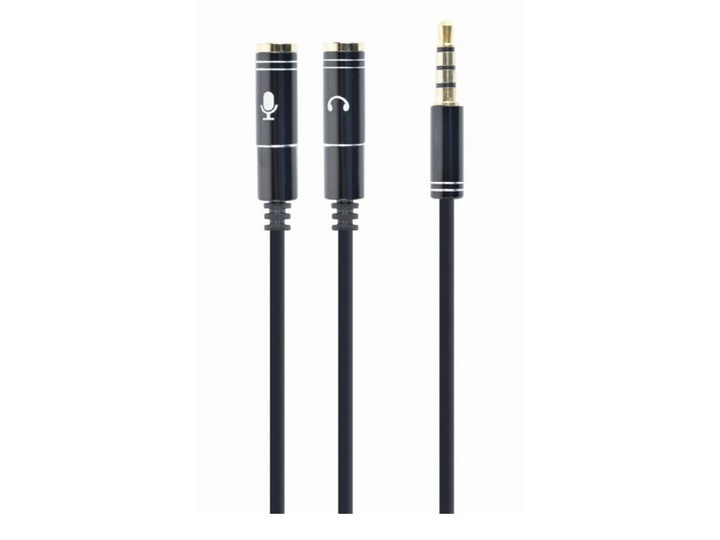 Gembird Audio-Adapter Stecker 4PIN männlich, 2x Mini Jack 3.5mm weiblich