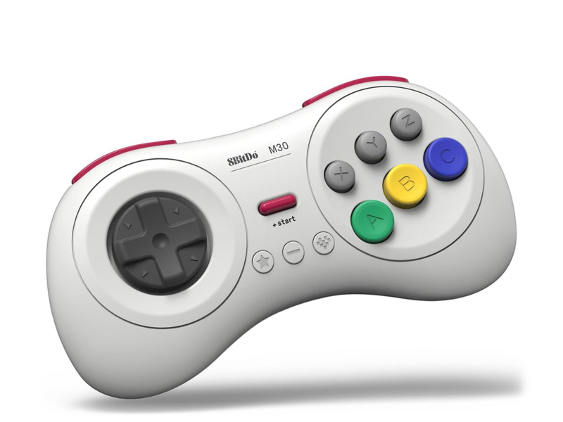 8BitDo M30 Bluetooth-Controller Weiß