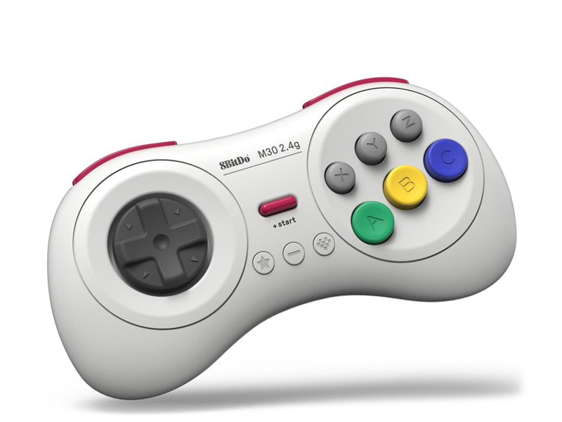8BitDo M30 2.4G Kabelloser Controller Weiß