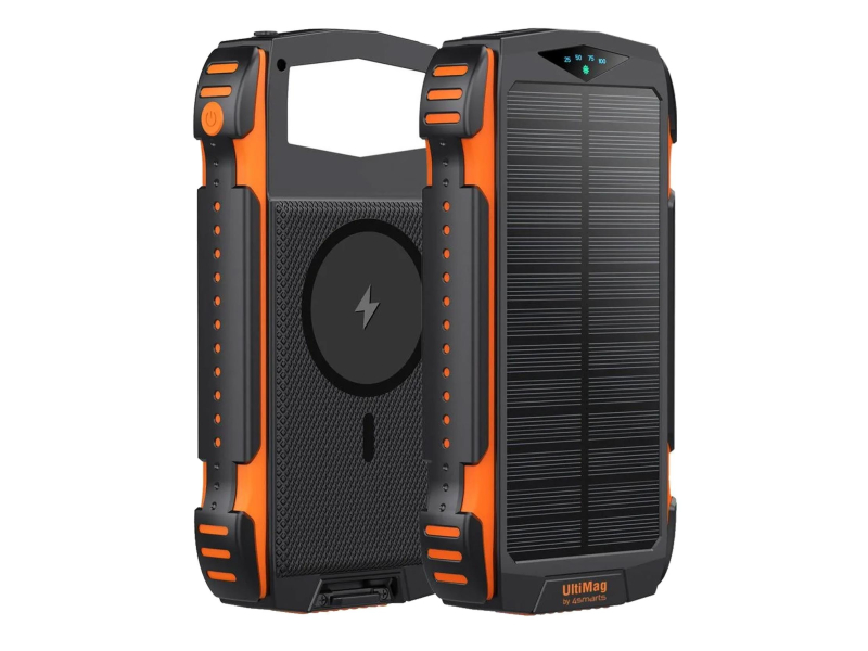 4smarts Powerbank Solarny TitanPack Rugged UltiMag 20000mAh schwarz