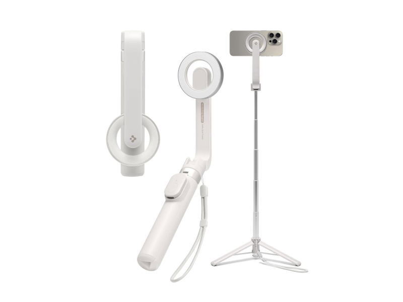 Spigen Magsafe Bluetooth Selfie Stick Tripod Dune Beige