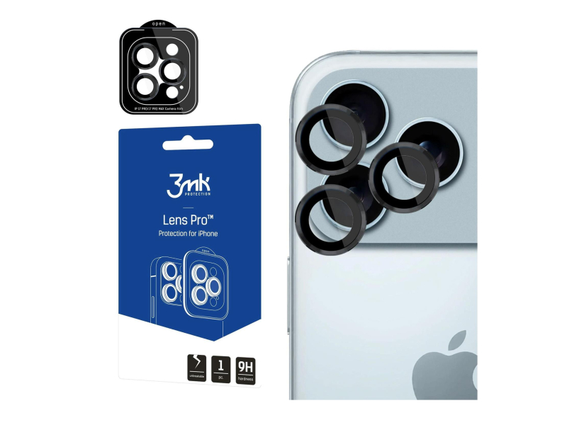 3mk Lens Protection Pro Black für iPhone 17 Pro/17 Pro Max