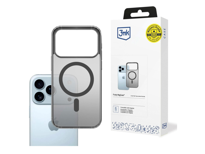 3mk Frosty MagCase Black für iPhone 17 Pro