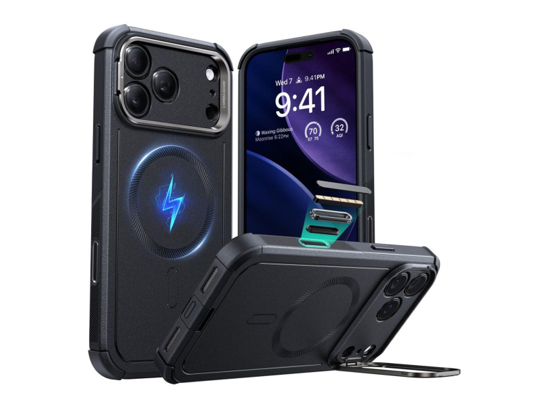 ESR Cyber Kickstand Magsafe für iPhone 17 Pro Schwarz