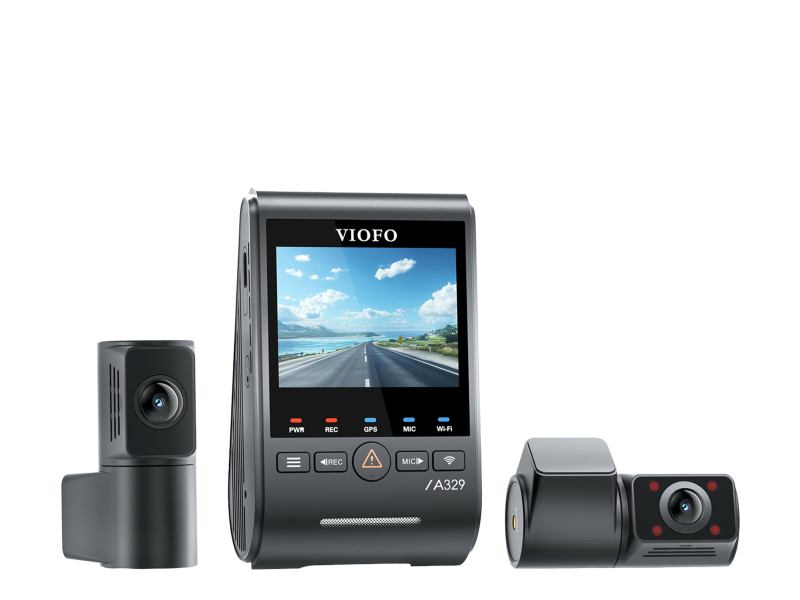 Viofo Rejestrator trasy A329S 3CH GPS