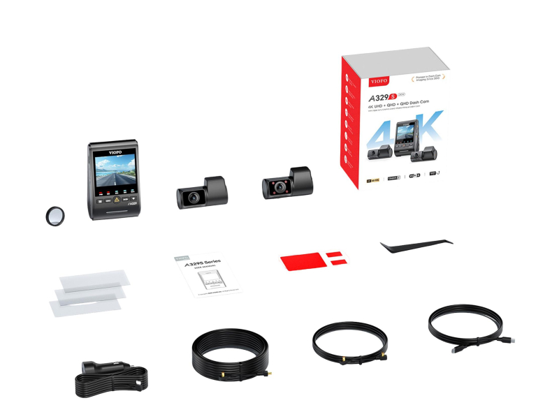Viofo Rejestrator trasy A329S 3CH GPS