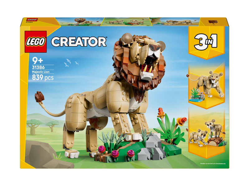 LEGO CREATOR 31386 Wilde Tiere: Majestätischer Löwe