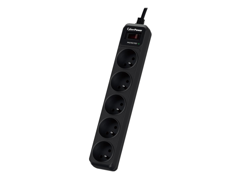 CyberPower Essential - 5 Steckdosen, 1,8 m, schwarz