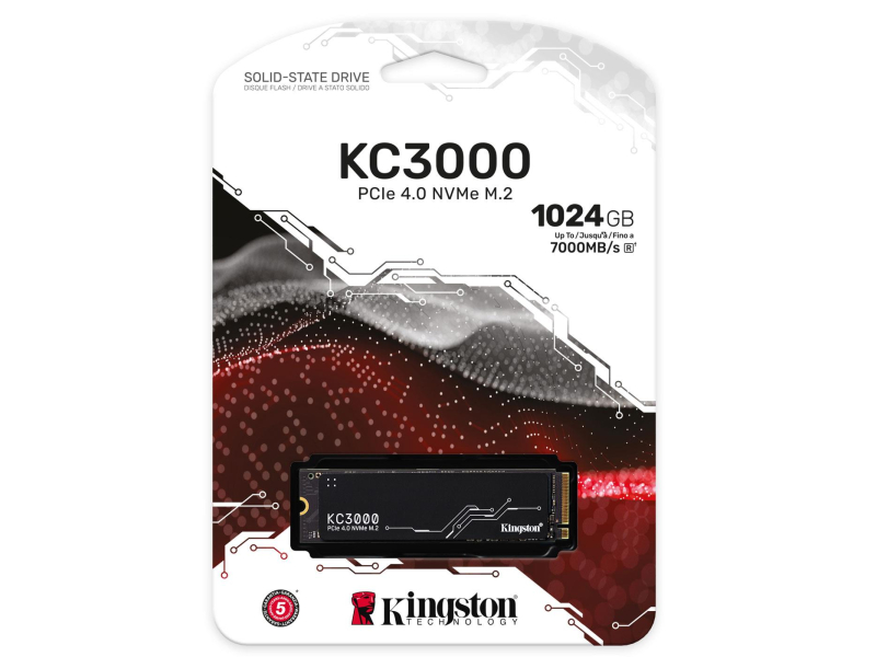 Kingston 1TB M.2 PCIe Gen4 NVMe KC3000