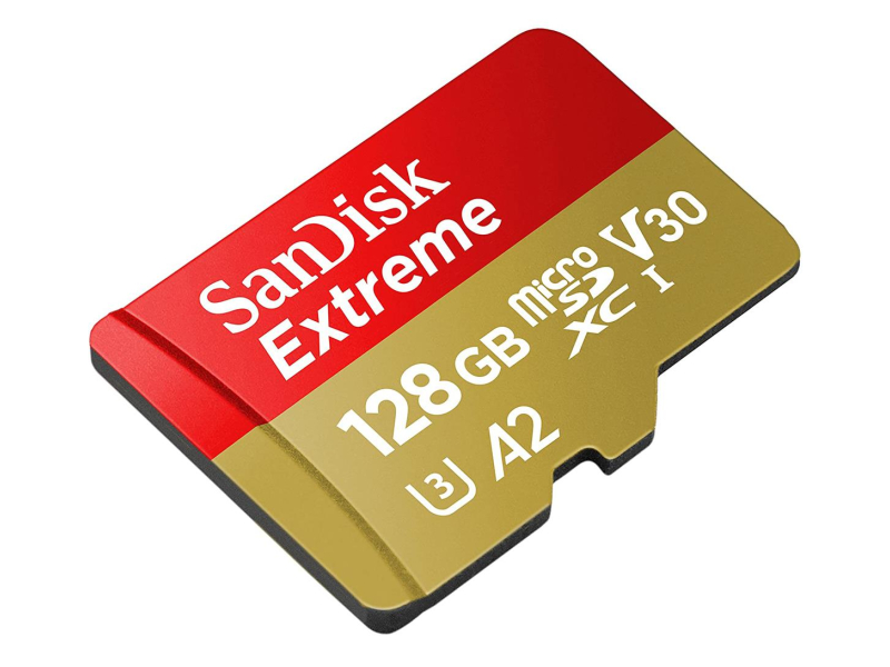 Sandisk 128GB microSDXC Extreme 190MB/s A2 C10 V30 UHS-I U3