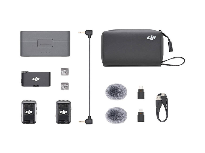 DJI Mic 2 (2 TX + 1 RX) - drahtloses Mikrofonsystem