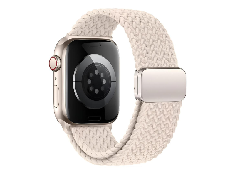 Tech-Protect Nylonmag für Apple Watch 40/41/42 mm Natur Titan