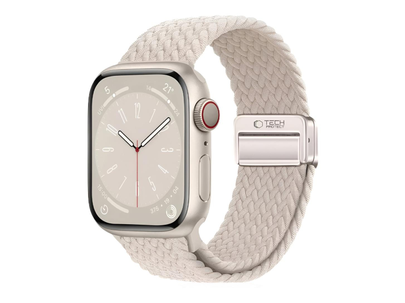 Tech-Protect Nylonmag für Apple Watch 40/41/42 mm Natur Titan