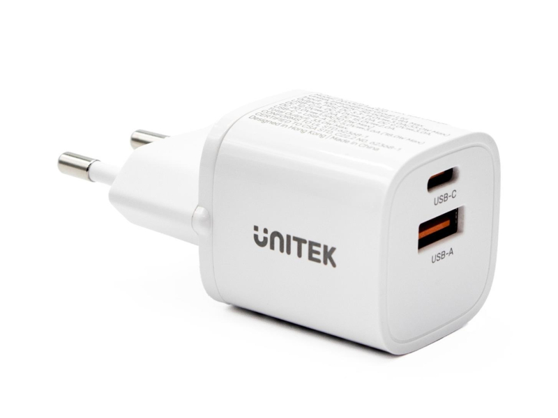 Unitek Netzladegerät 33 W – USB-C, USB-A
