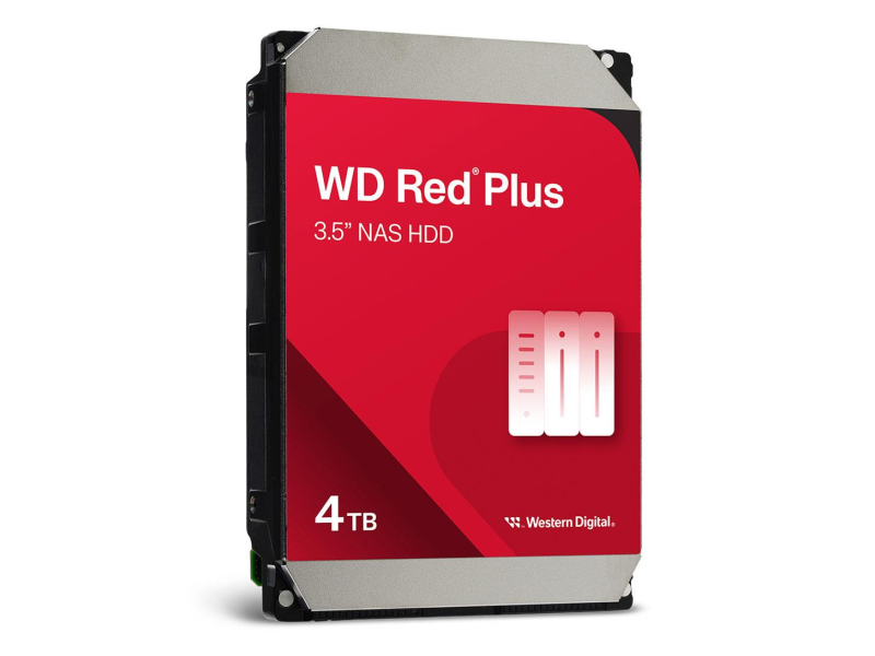 WD Red Plus 4TB 5400U/min. 128MB