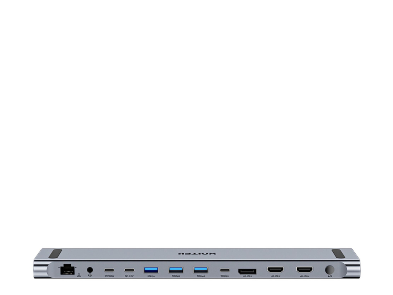 Unitek Dockingstation KVM mit Standfunktion, dreifache 4K-Ausgabe