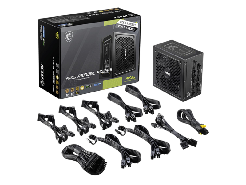 MSI A1000GL II 1000W 80 Plus Gold ATX 3.1
