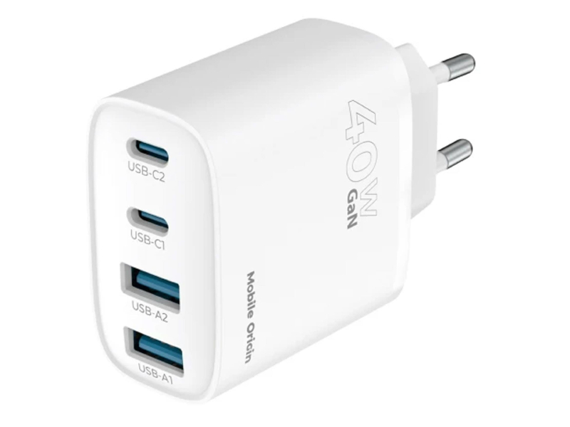 Mobile Origin GaN Wall Charger PW22 - 2x 40W