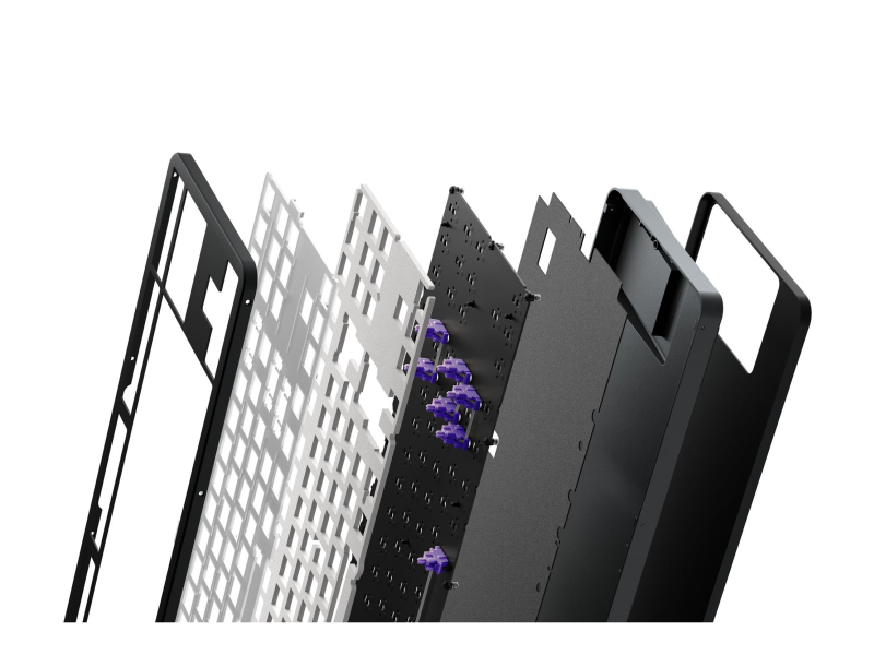 Dark Project ALU87A Onionite V2 Wired Black G3MS Amethyst Hot-Swap RGB