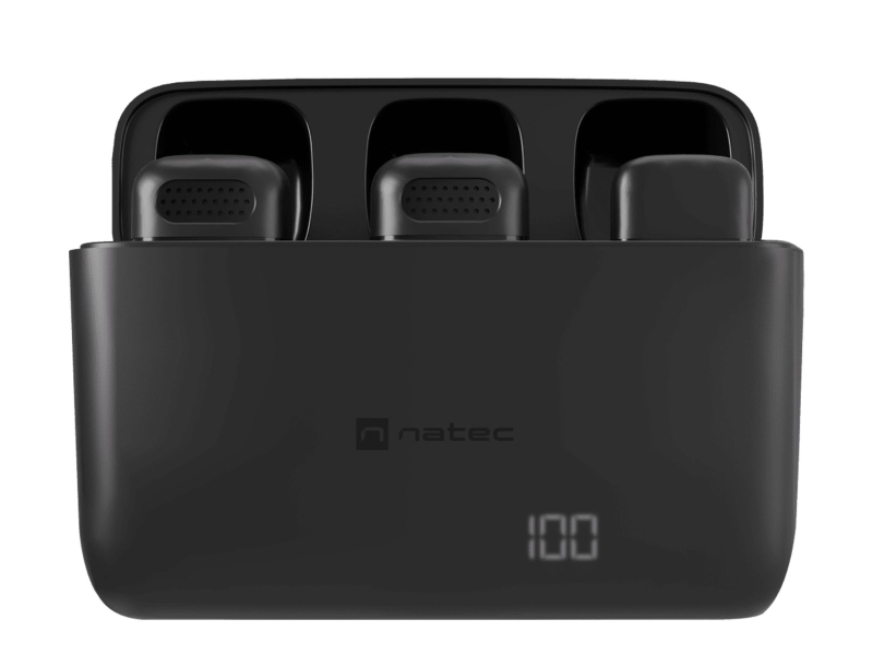 Natec Hopper kabelloses Ansteckmikrofon USB-C 2 Stk.