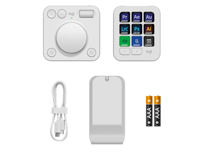 Logitech MX Creative Console Hellgrau