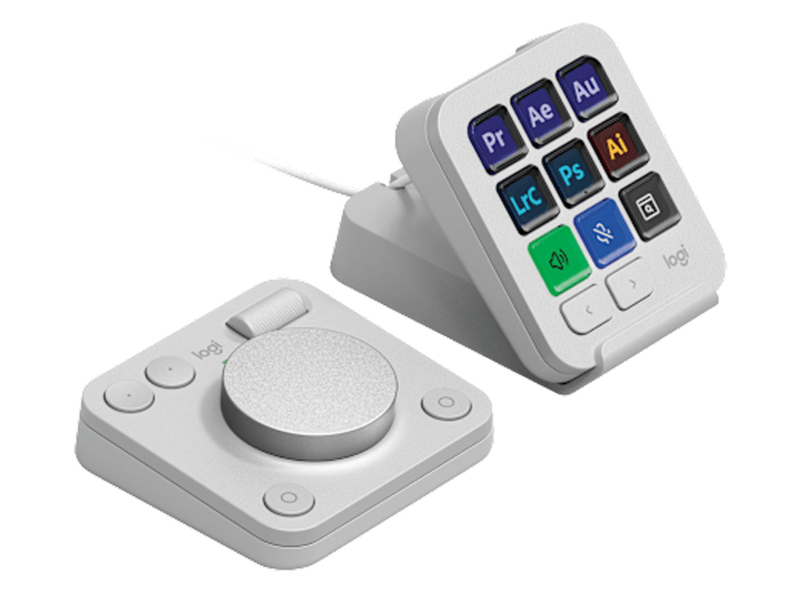 Logitech MX Creative Console Hellgrau