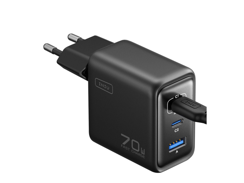 INIU Leopard Charger 70W 2 x USB-C, USB-A faltbar