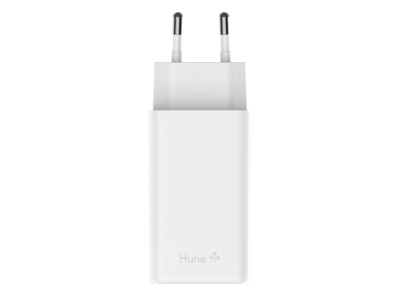 Hune Ładowarka sieciowa GaN 100W 2x USB-C+USB-A Snow White