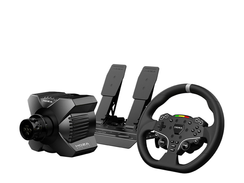 Moza Baza R3 + Lenkrad + Pedale SRP-Lite + Klemmen RS074 (PC)
