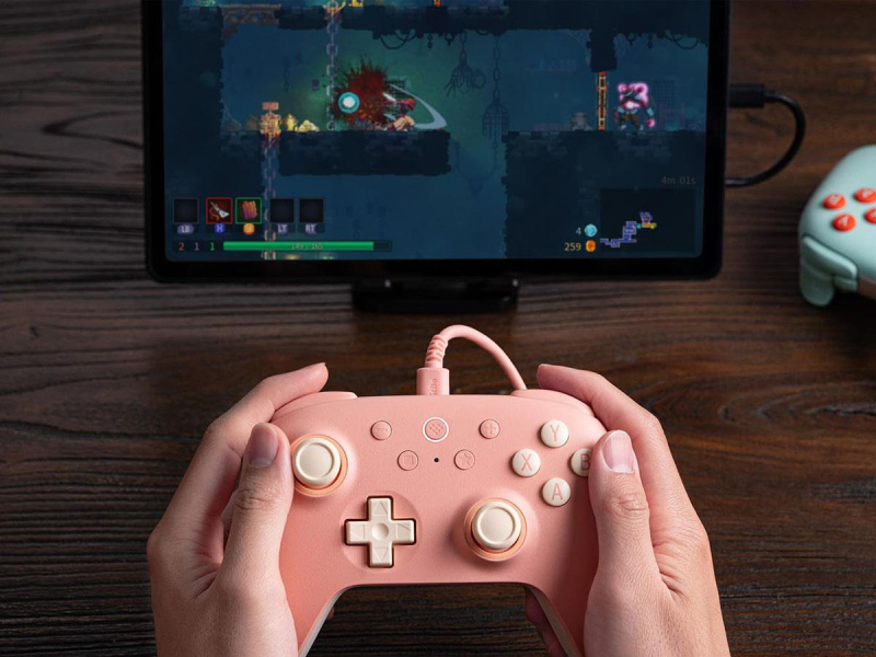 8BitDo Ultimate 2C Wired Pad Peach