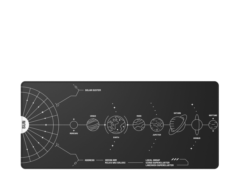 Dark Project Gaming Mousepad Terra Nova Black XL