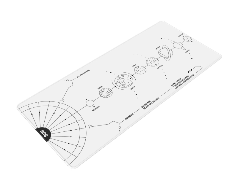 Dark Project Gaming Mousepad Terra Nova White XL