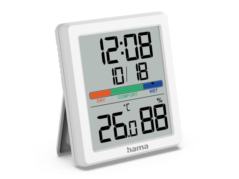 Hama Thermometer Hygrometer Paros Weiß