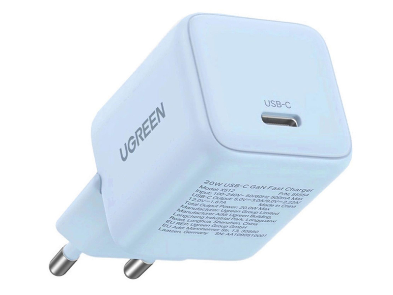 UGREEN Ładowarka sieciowa X512 20W GaN 1x USB-C - niebieska