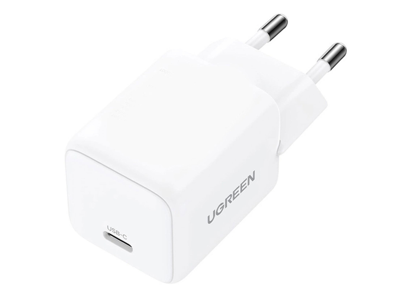 UGREEN Netzladegerät X512 20W GaN 1× USB-C – weiß, Ansicht des Ladegeräts