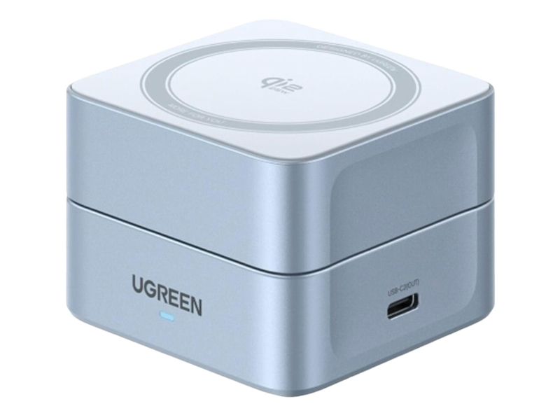 UGREEN Induktive Ladestation 2in1 W752 MAGFLOW 25W grau